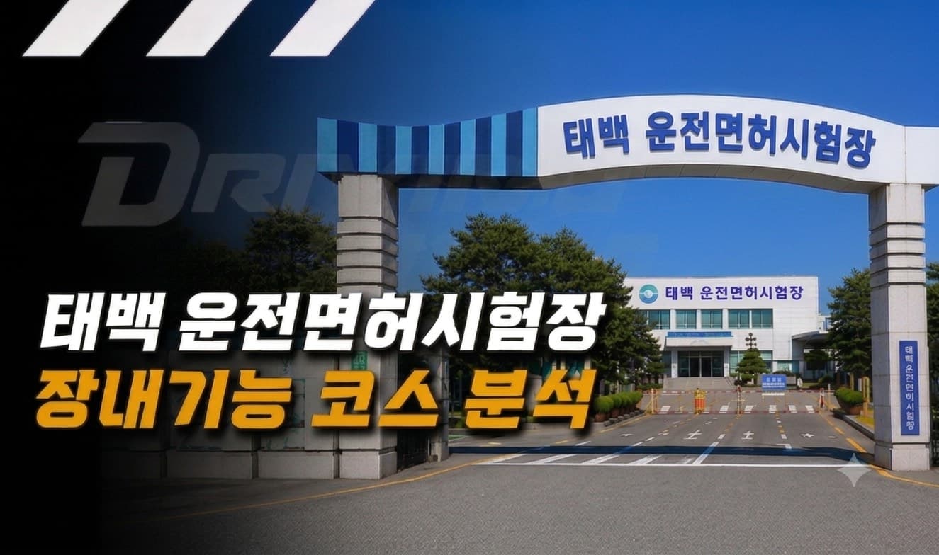 태백 운전면허시험장 장내기능시험 코스 분석하기